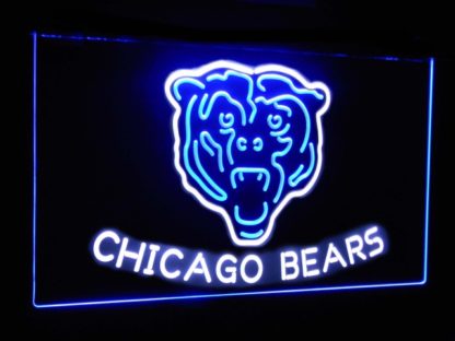 Chicago Bears Football Bar Decoration Gift Dual Color Led Neon Sign neon sign LED