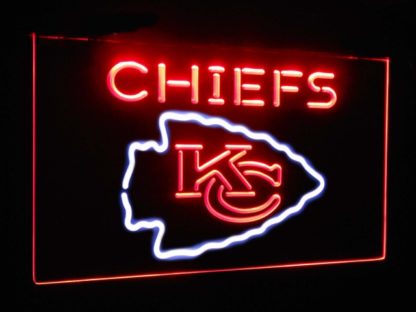Kansas City Chiefs Football Bar Decor Dual Color Led Neon Sign neon sign LED