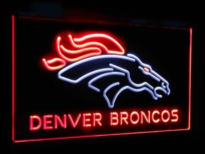 Denver Broncos Football Bar Decoration Gift Dual Color Led Neon Sign neon sign LED