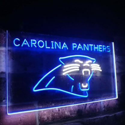Carolina Panthers Football Bar Decor Dual Color Led Neon Sign neon sign LED