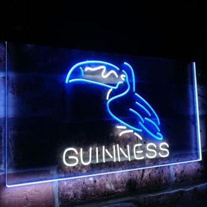 Guinness Toucan Stout Draught Beer Bar Decor Dual Color Led Neon Sign neon sign LED