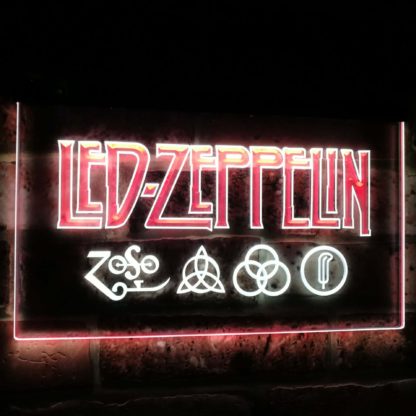 Led Zeppelin Band Music Bar Decoration Gift Dual Color Led Neon Sign neon sign LED