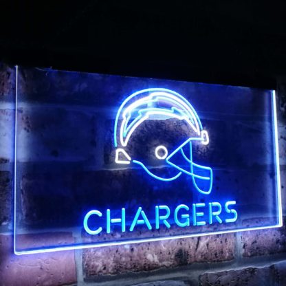 Los Angeles Chargers Football Bar Decor Dual Color Led Neon Sign neon sign LED