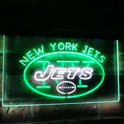 New York Jets Football Bar Decoration Gift Dual Color Led Neon Sign neon sign LED