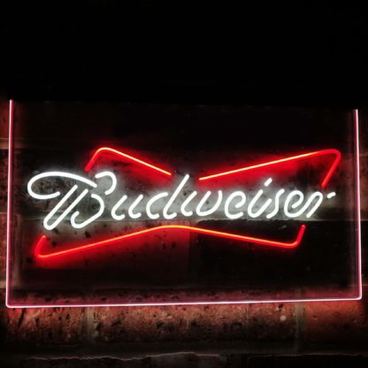 Budweiser Classic Beer Bar Decoration Gift Dual Color Led Neon Sign neon sign LED
