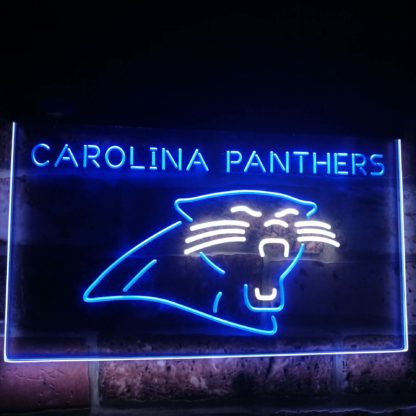 Carolina Panthers Football Bar Decor Dual Color Led Neon Sign neon sign LED
