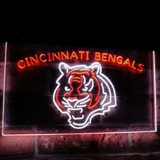 Cincinnati Bengals Football Bar Decor Dual Color Led Neon Sign neon sign LED