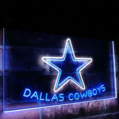 Dallas Cowboys Star Football Bar Decor Dual Color Led Neon Sign neon sign LED