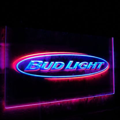 Bud Light Beer Bar Decoration Gift Dual Color Led Neon Sign neon sign LED