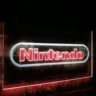 Nintendo Video Game Room Bar Decoration Gift Dual Color Led Neon Sign neon sign LED