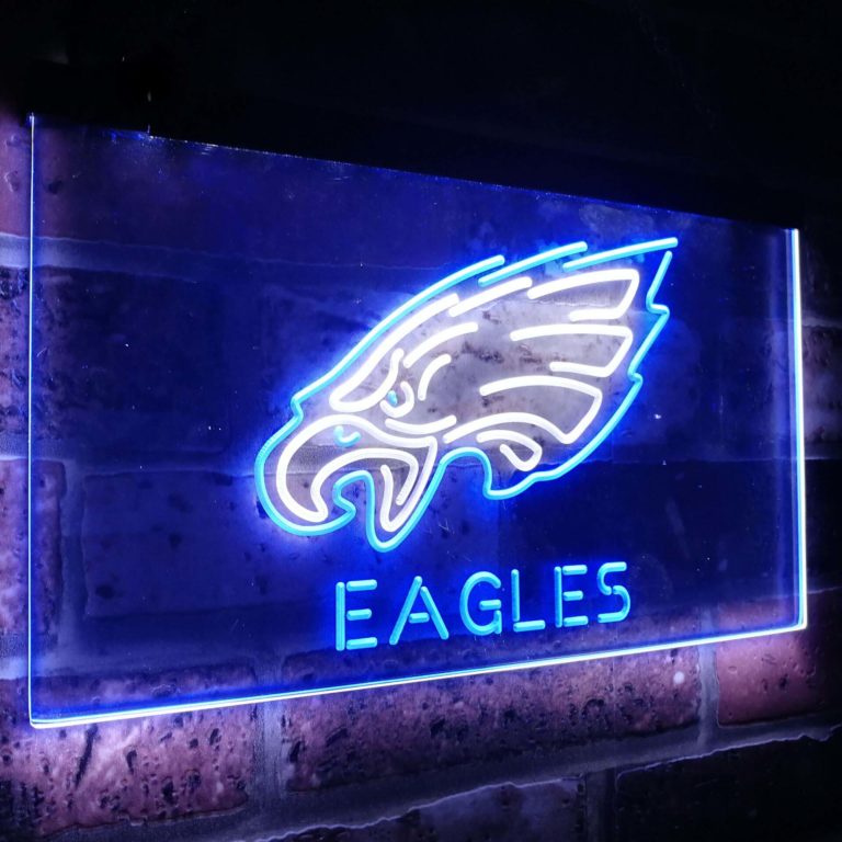 Philadelphia Eagles Football Bar Decor Dual Color Led Neon Sign - Neon ...