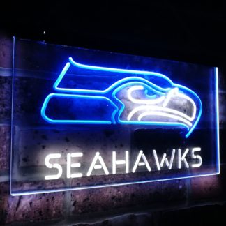 Seattle Seahawks Football NFL Bar Decor Dual Color Led Neon Sign neon sign LED