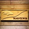 Baltimore Ravens Split Wood Sign