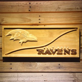 Baltimore Ravens Split Wood Sign neon sign LED