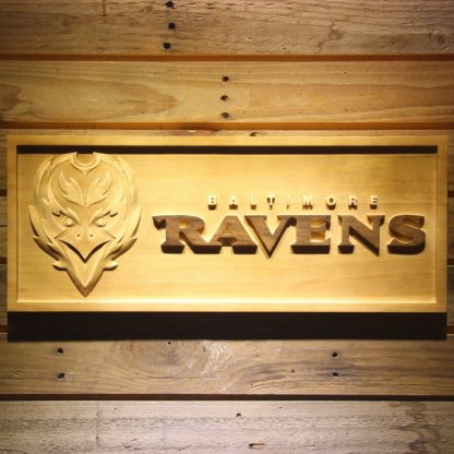 Baltimore Ravens Wood Sign neon sign LED
