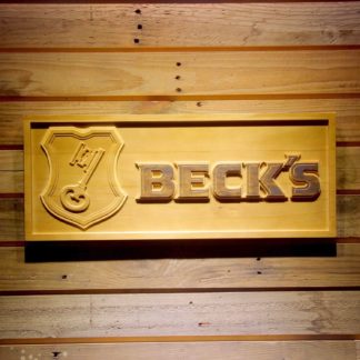 Beck`s Wood Sign neon sign LED