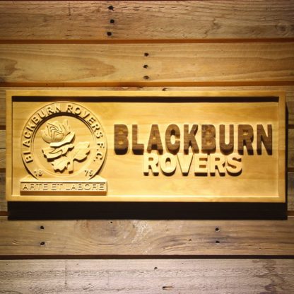 Blackburn Rovers FC Wood Sign neon sign LED