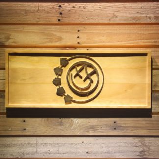 Blink 182 Smiley Wood Sign neon sign LED