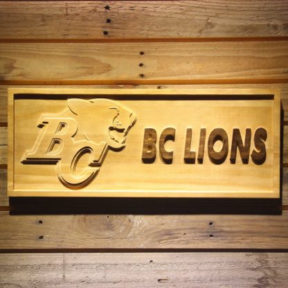 British Columbia Lions Wood Sign - Legacy Edition neon sign LED