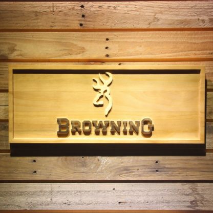 Browning Wood Sign neon sign LED