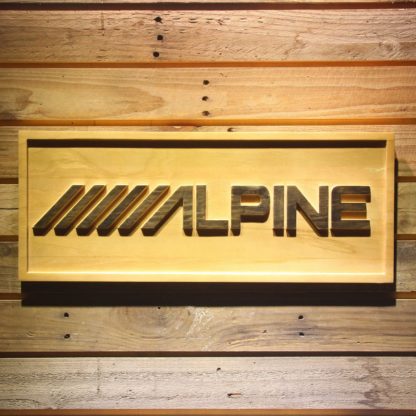 Alpine Wood Sign neon sign LED