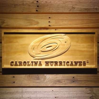Carolina Hurricanes Wood Sign neon sign LED