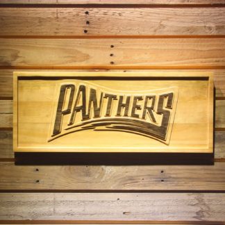 Carolina Panthers 1995 Text Wood Sign - Legacy Edition neon sign LED