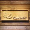 Carolina Panthers Coors Light Helmet Wood Sign