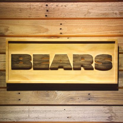 Chicago Bears Text Wood Sign neon sign LED