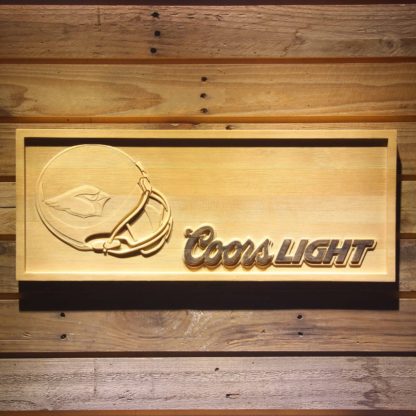 Arizona Cardinals Coors Light Helmet Wood Sign neon sign LED