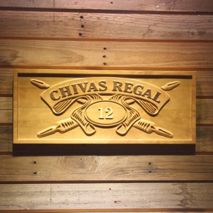 Chivas Regal 12 Wood Sign neon sign LED