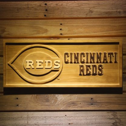 Cincinnati Reds Wood Sign neon sign LED