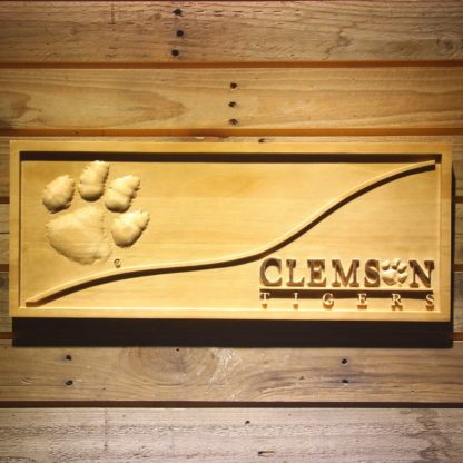 Clemson Tigers Split Wood Sign neon sign LED