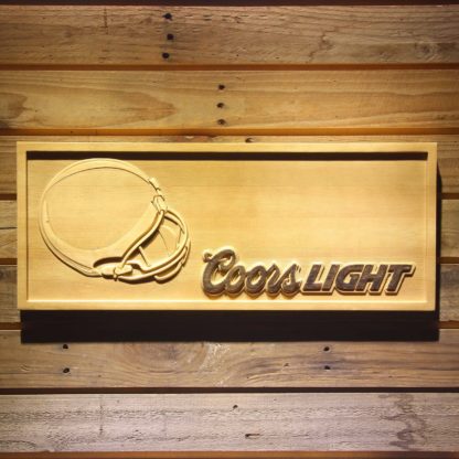 Cleveland Browns Coors Light Helmet Wood Sign neon sign LED