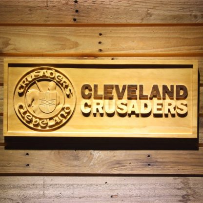 Cleveland Crusaders Wood Sign - Legacy Edition neon sign LED