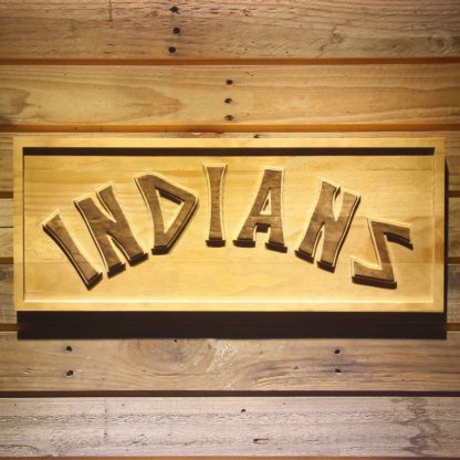 Cleveland Indians 1975-1977 Wood Sign - Legacy Edition neon sign LED