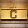 Cleveland Indians C Wood Sign
