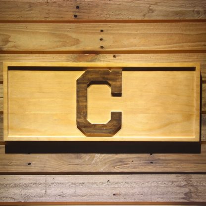 Cleveland Indians C Wood Sign neon sign LED