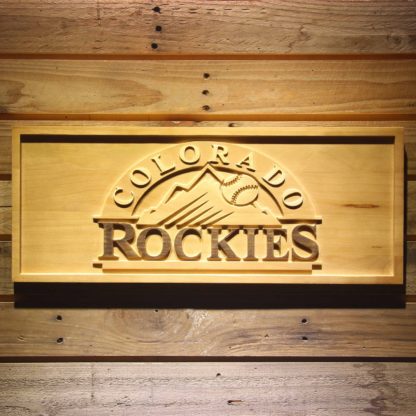 Colorado Rockies Wood Sign neon sign LED