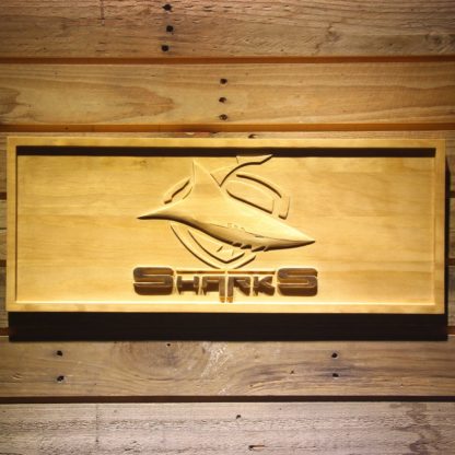 Cronulla-Sutherland Sharks Wood Sign neon sign LED