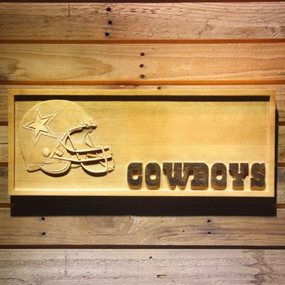 Dallas Cowboys Helmet Wood Sign neon sign LED