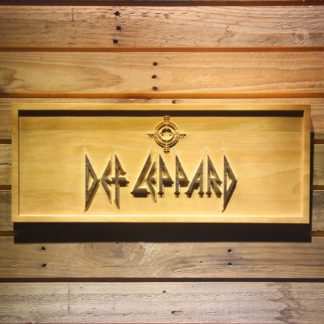 Def Leppard Wood Sign neon sign LED