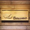 Denver Broncos Coors Light Helmet Wood Sign