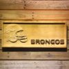 Denver Broncos Helmet Wood Sign