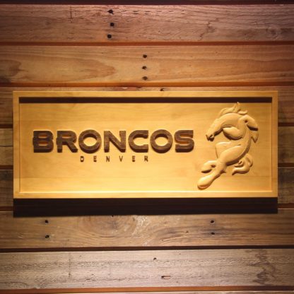 Denver Broncos Wild Wood Sign neon sign LED