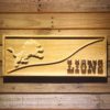 Detroit Lions Split Wood Sign