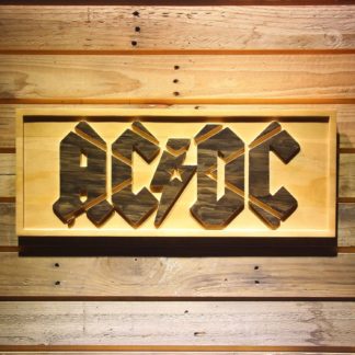 AC/DC Wood Sign neon sign LED