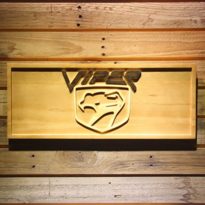 Dodge Viper Wood Sign neon sign LED