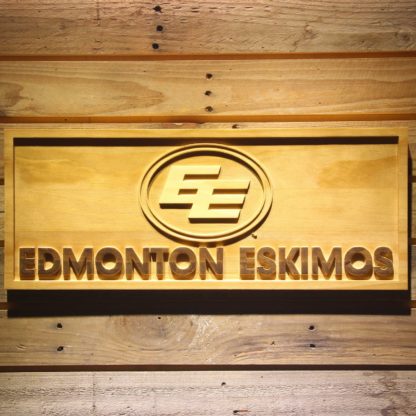 Edmonton Eskimos Wood Sign neon sign LED