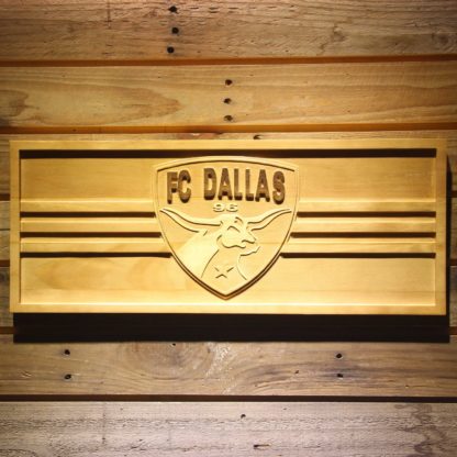 FC Dallas Wood Sign neon sign LED